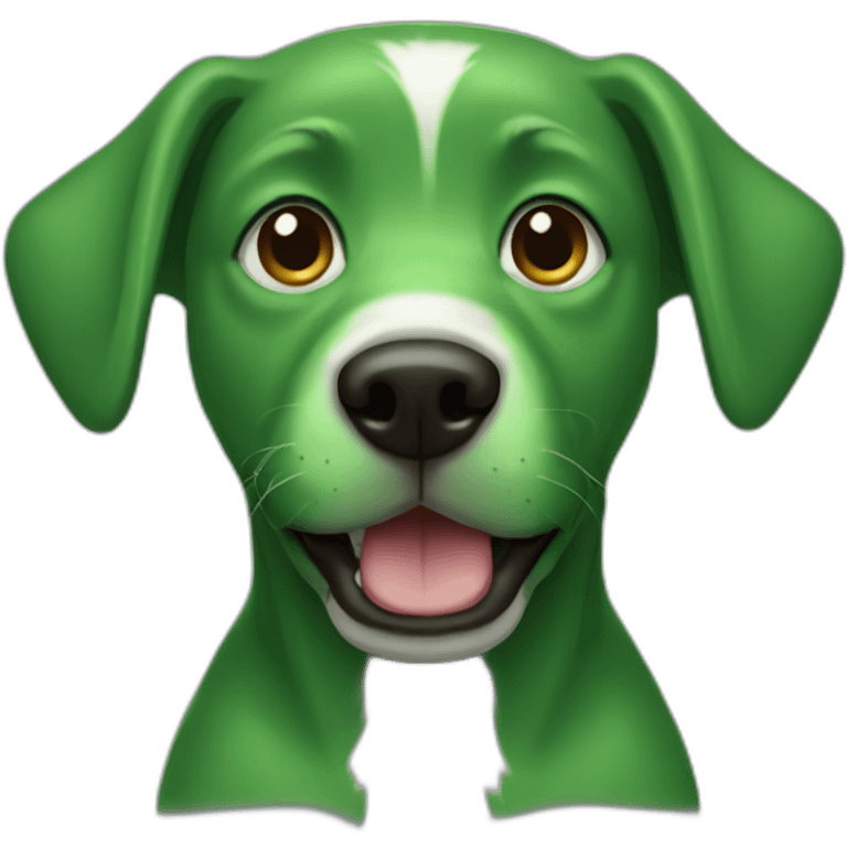 Green Dog emoji