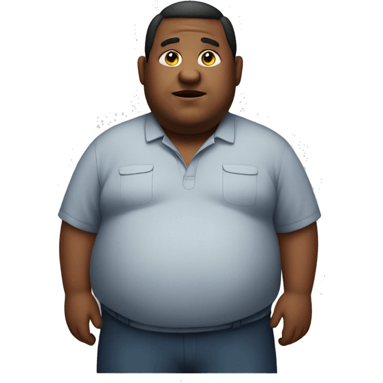 Fat person emoji