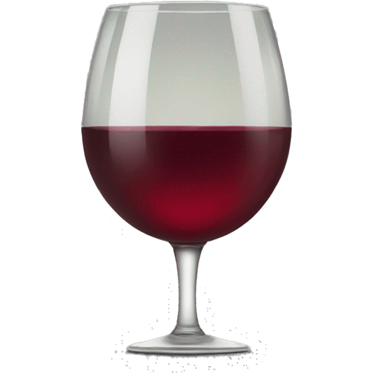 Glass of red vine emoji