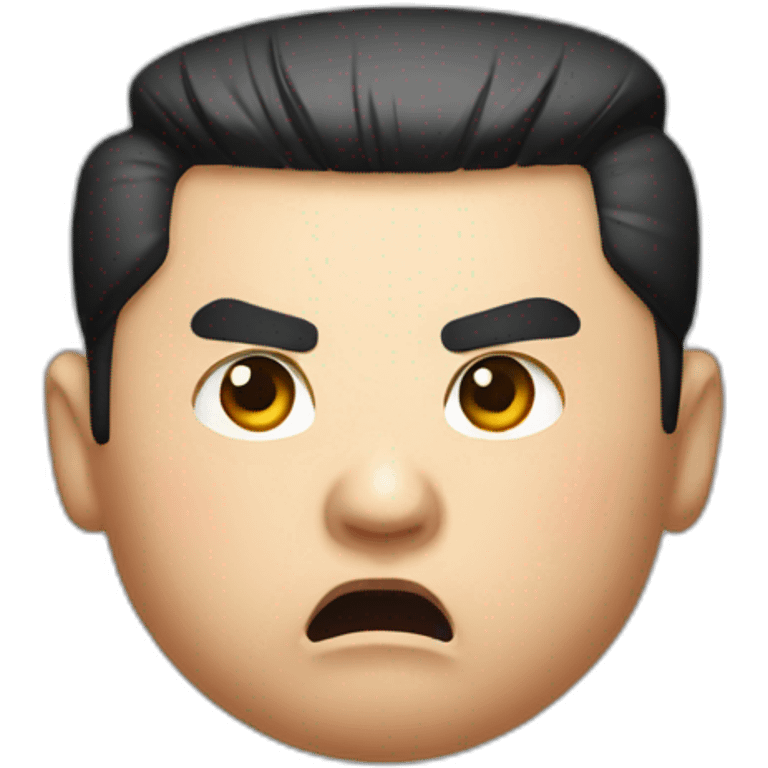 Angry Kim jong un emoji