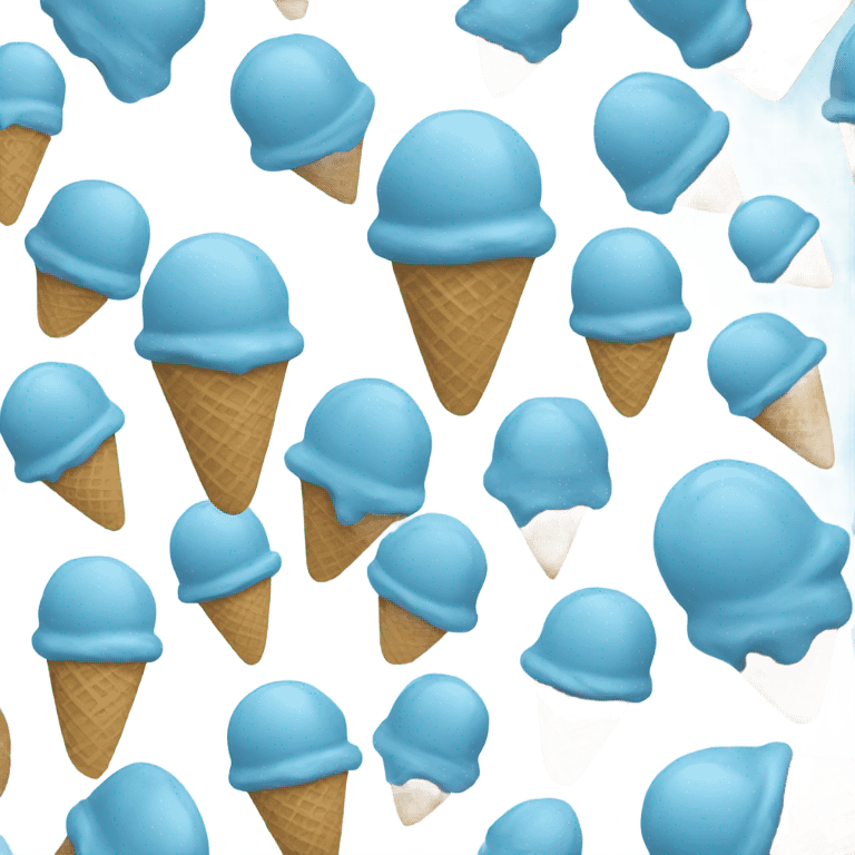 Blue ice cream emoji