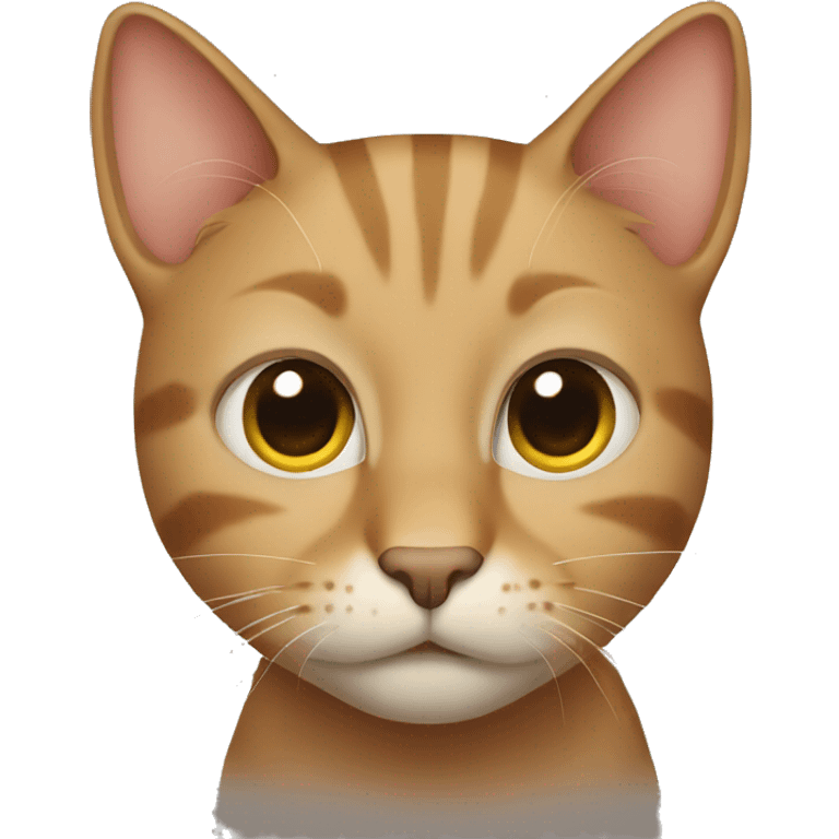 Light brown cat emoji