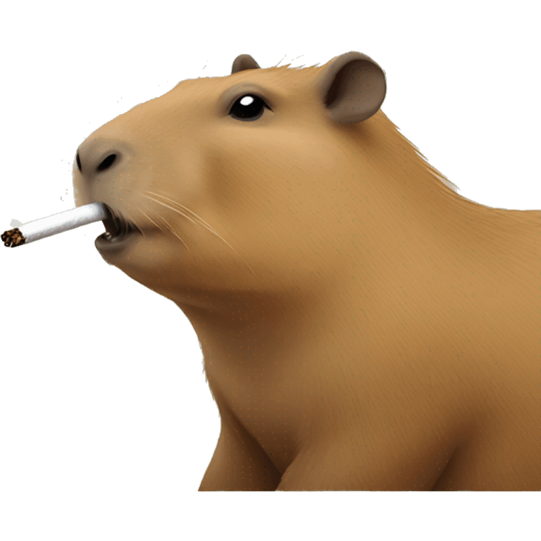 Capybara smoking emoji