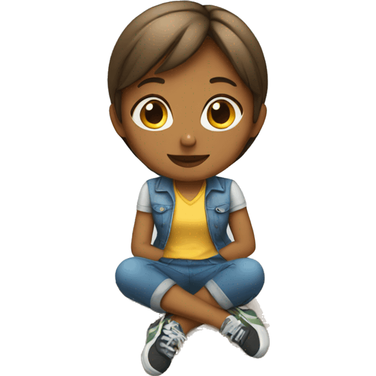 girl sitting  emoji