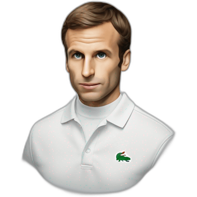 Macron en Lacoste tn emoji