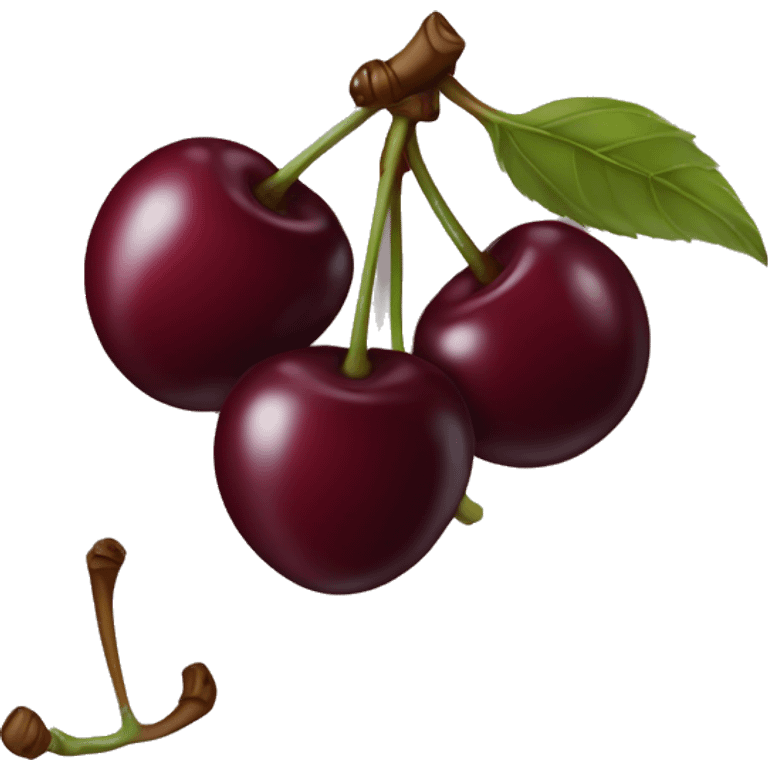 Burgundy cherry’s emoji