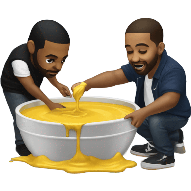 ￼Ken￼drik Lamar  pouring mustard on drake emoji