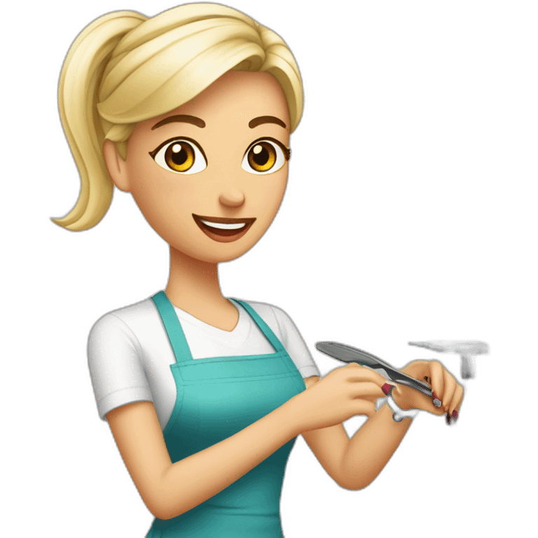 gwen-kouwenberg-working-in-a-nailsalon emoji