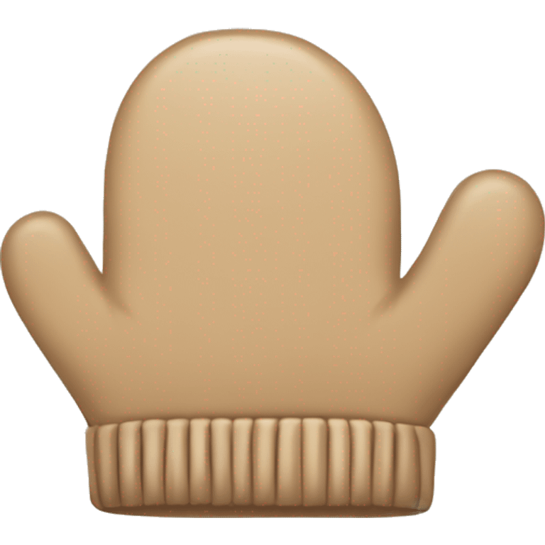 Beige mittens emoji