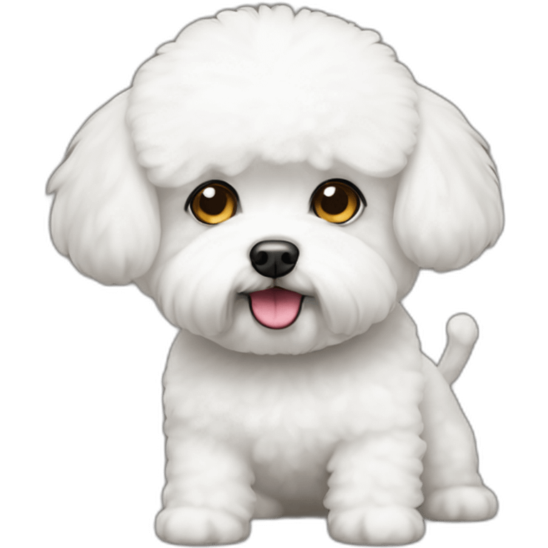 one eyed bichon frise emoji