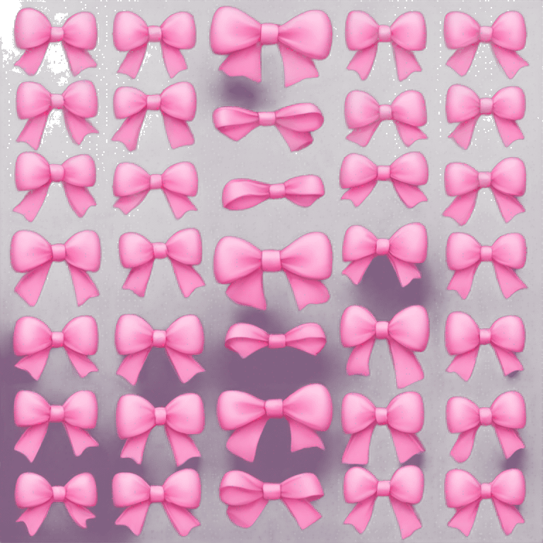 Pink bows emoji