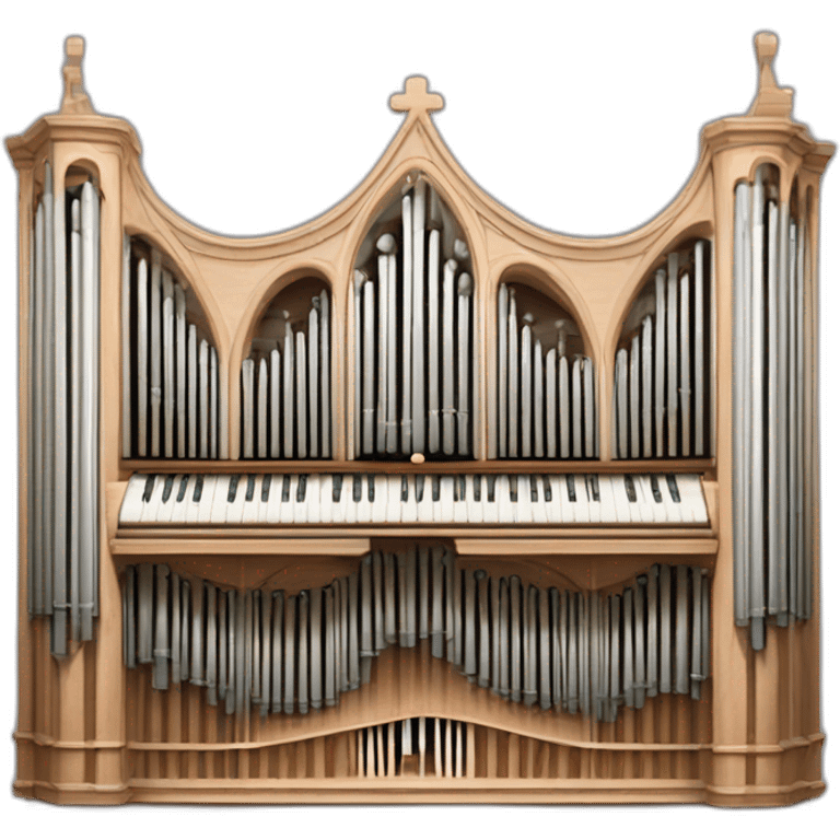 Auxerre cathedral church organ emoji