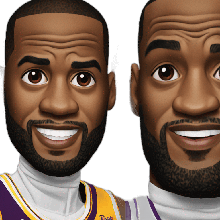 LeBron James accidentally split apart emoji