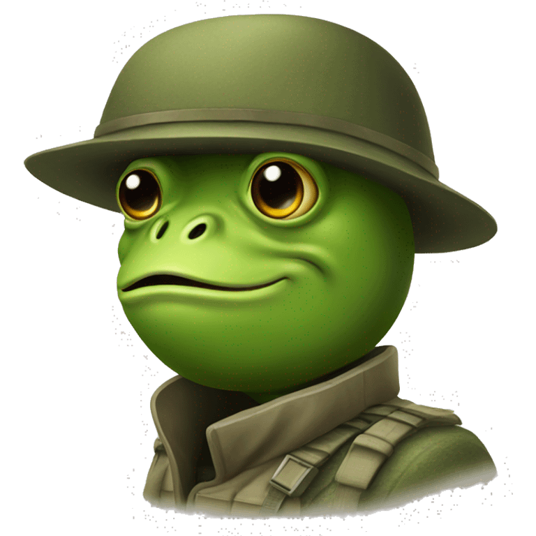 Frog Soldier  emoji