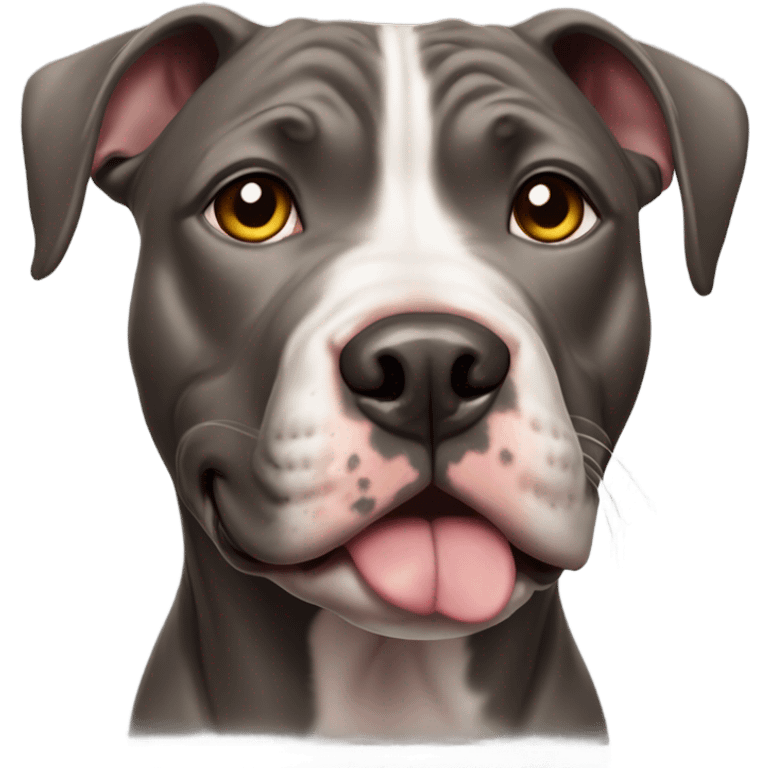 Cute pitbull emoji