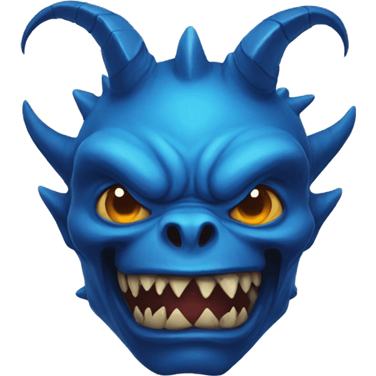 Blue diablo monster emoji