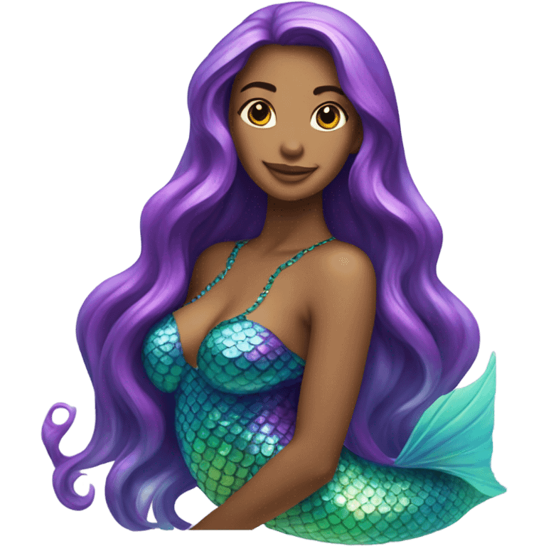 Long hair mermaid ￼ emoji