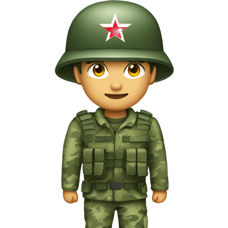 singapore soldier with green camouflage pixel uniform emoji