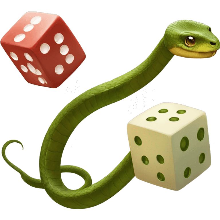 Dice and snake emoji