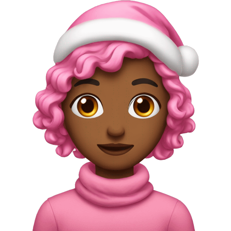 Christmas pink aesthetic  emoji