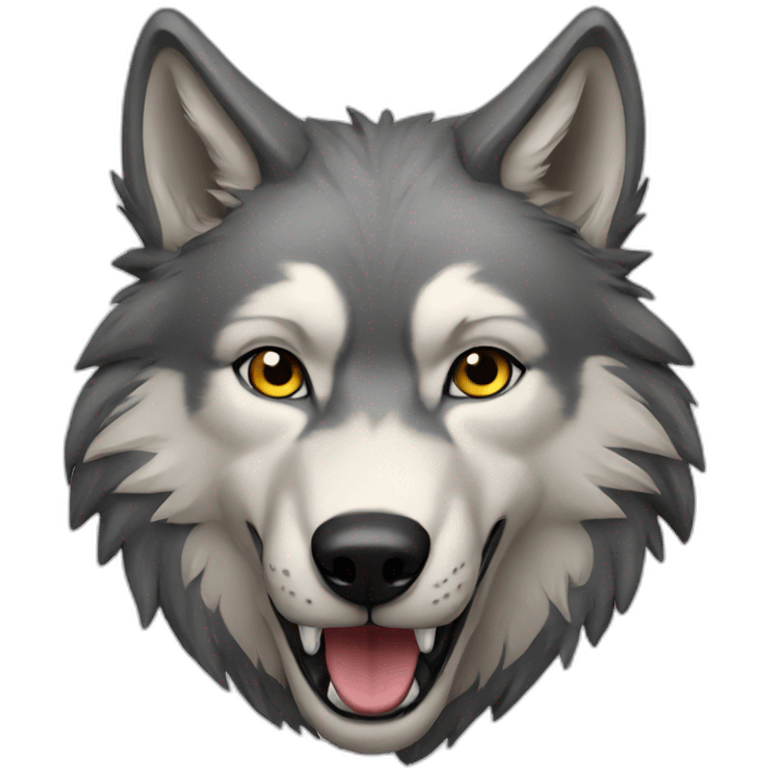 Wolf realistic emoji