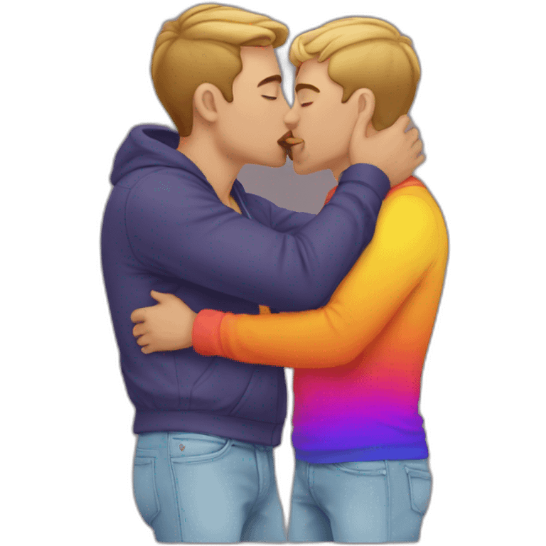 gay men kissing hot 18 plus graphic emoji