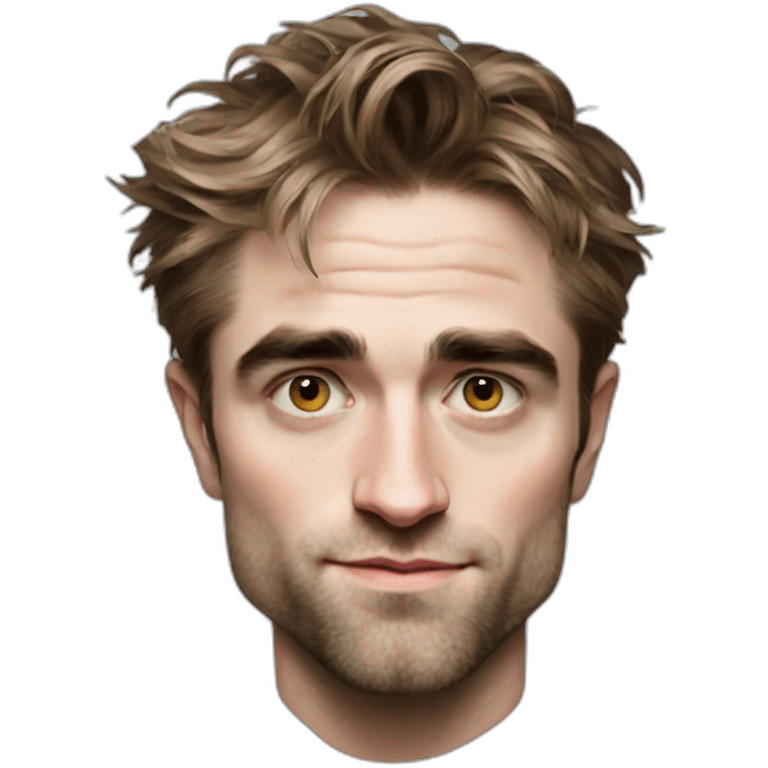 robert-pattinson cartoon wearing tee emoji