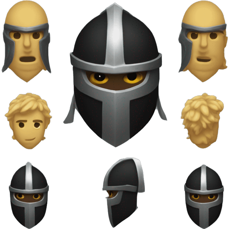 A buff black knight  emoji