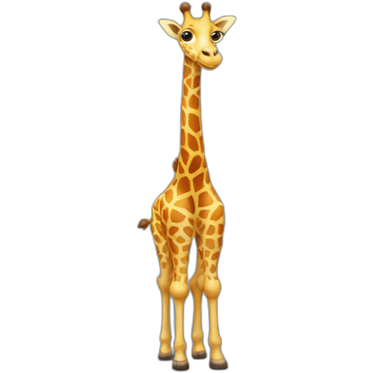 giraffe with necks for legs emoji