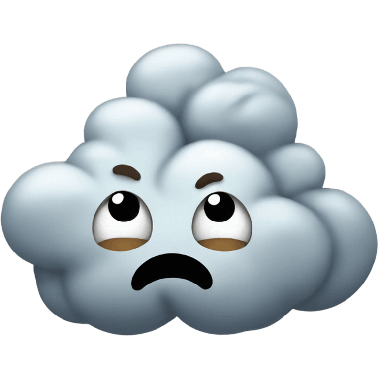 Poop cloud emoji