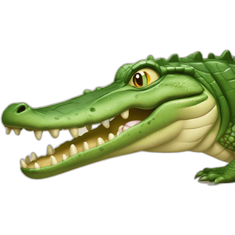 Crocodile qui mange emoji