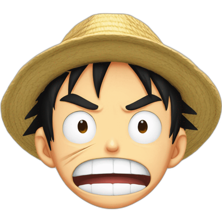 Monkey D. Luffy angry emoji