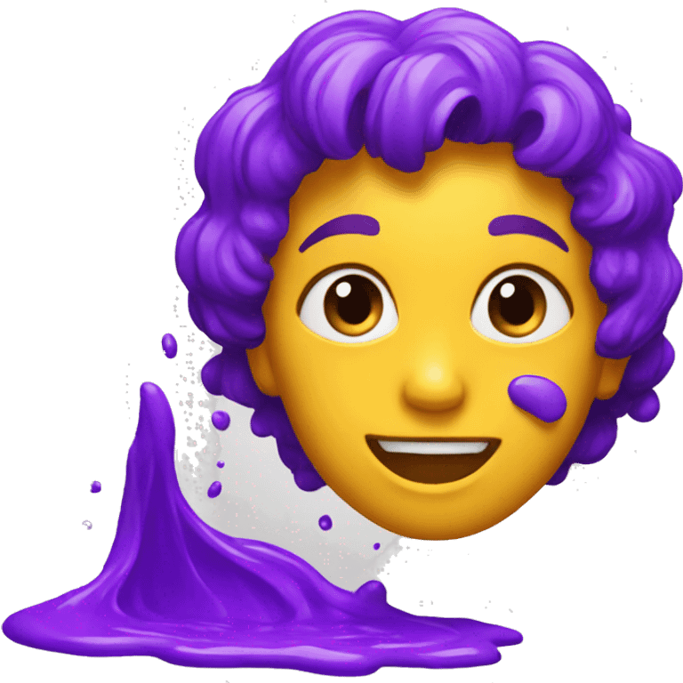 a splash of purple paint emoji