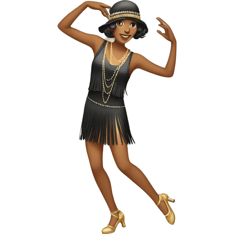 dancing flapper  emoji