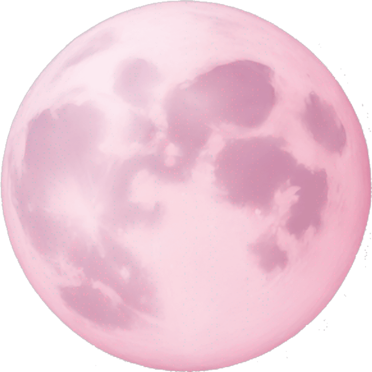 pastel pink moon emoji