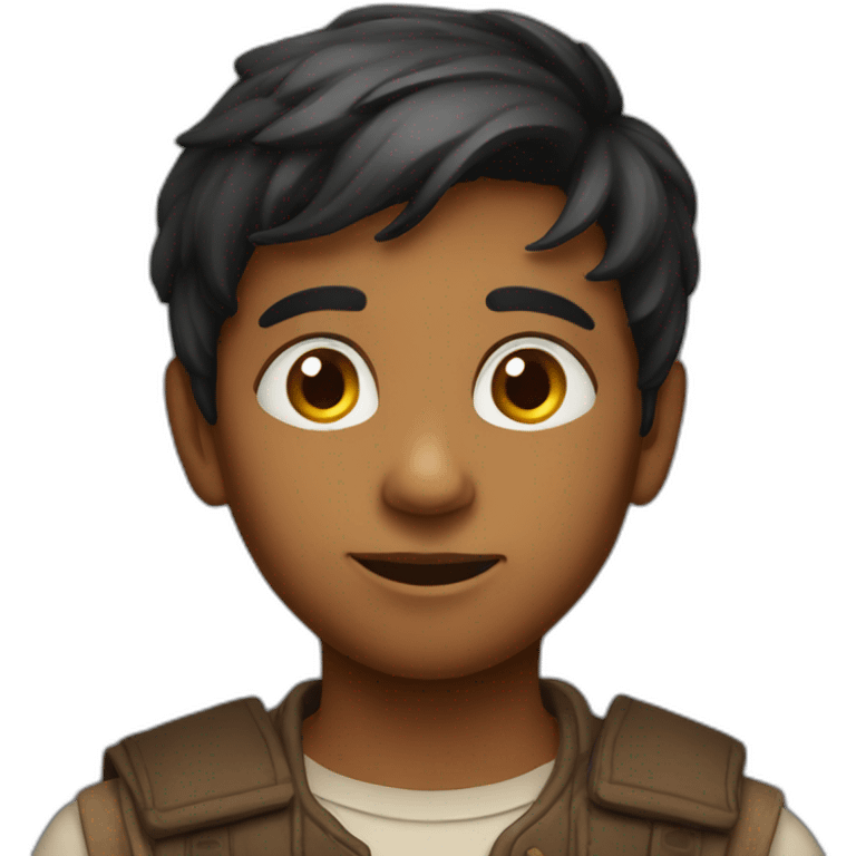 Intelligent Indian boy emoji