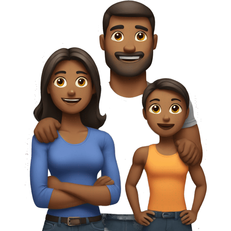 muscular family emoji