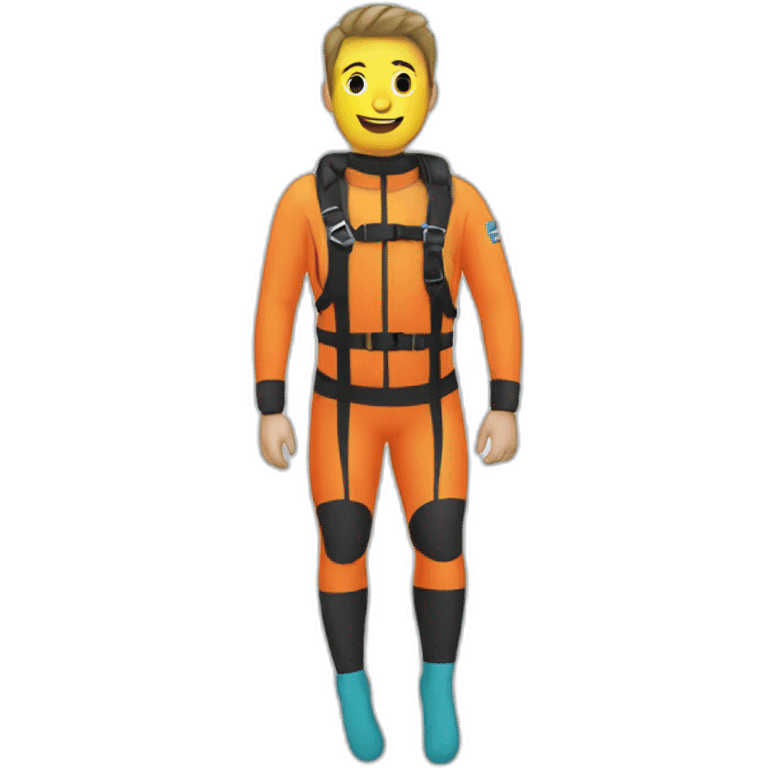 Diver with socks emoji