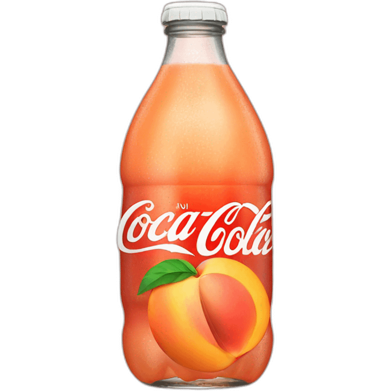 peach color coke bottle emoji