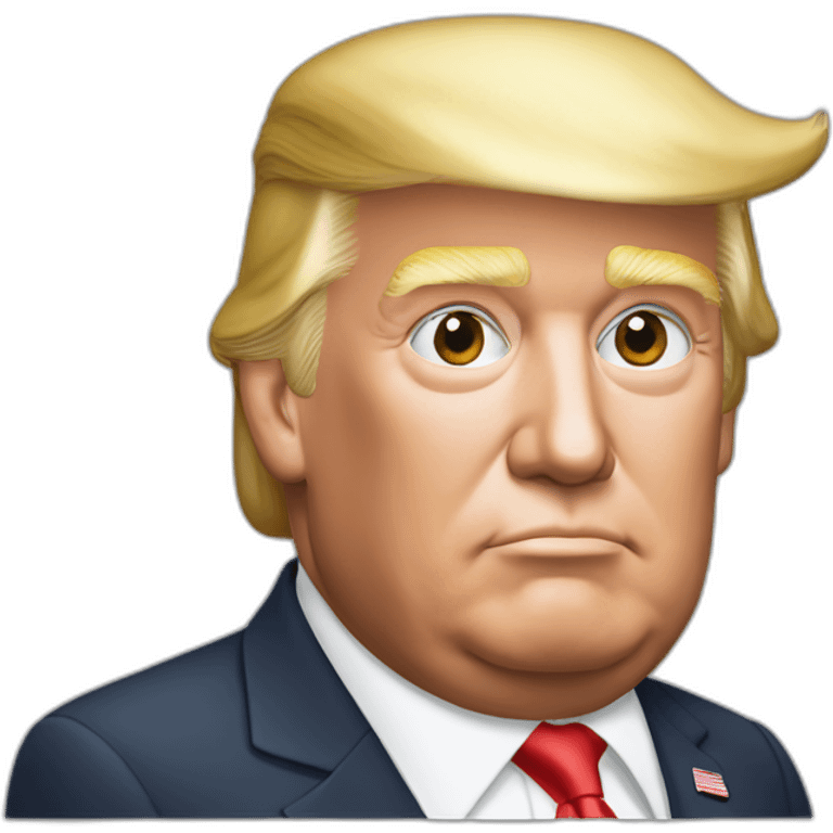 double chinned donald trump emoji