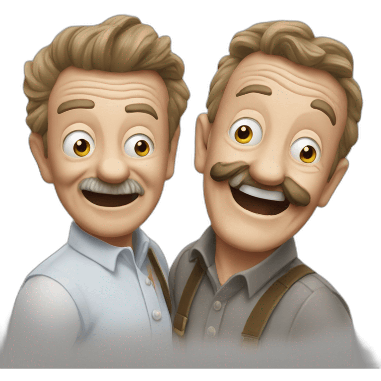 Chuckle Brothers mud fight party emoji