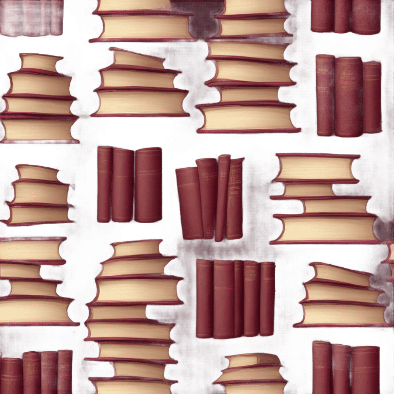 burgundy book stack emoji