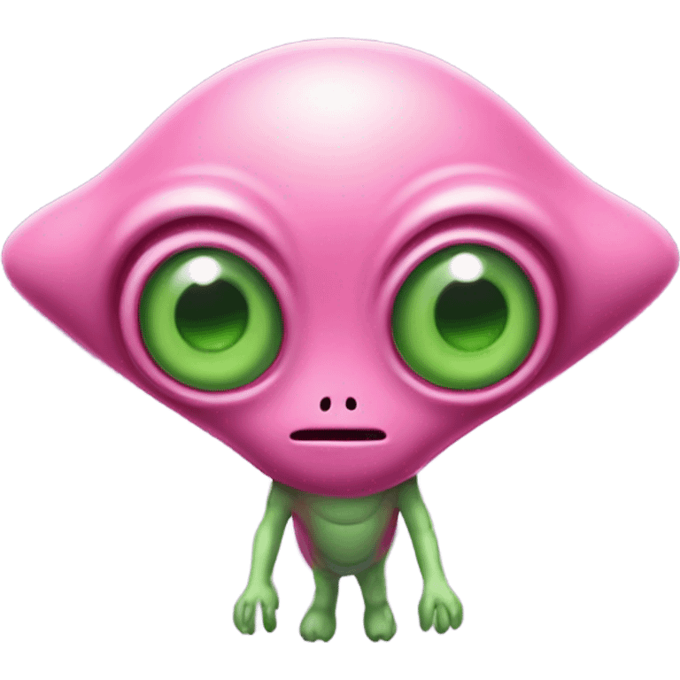 Pink alien  emoji