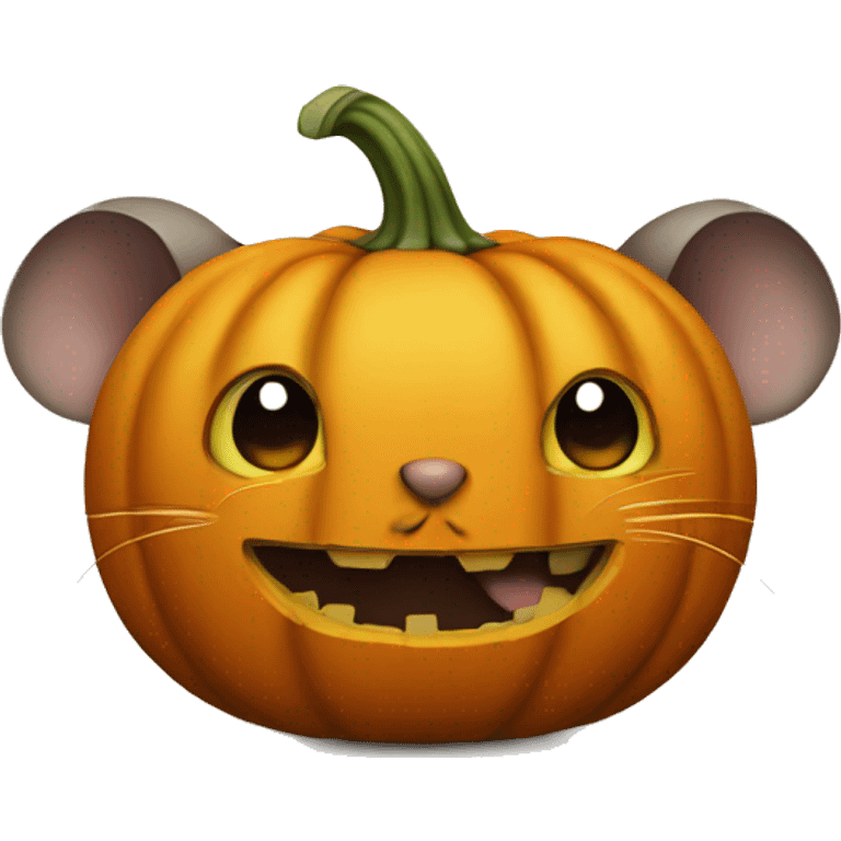 mouse pumpkin emoji