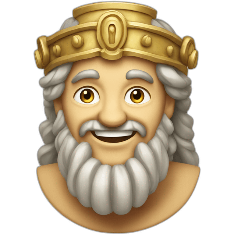 Ancient Greek King Odysseus laughing emoji