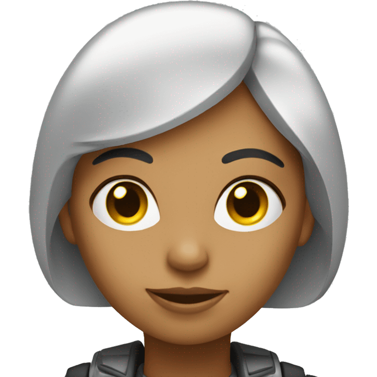 a women and ai bot emoji