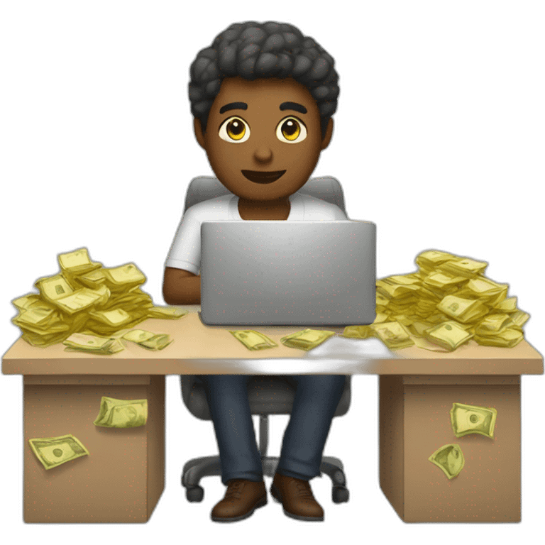 working hard for money emoji