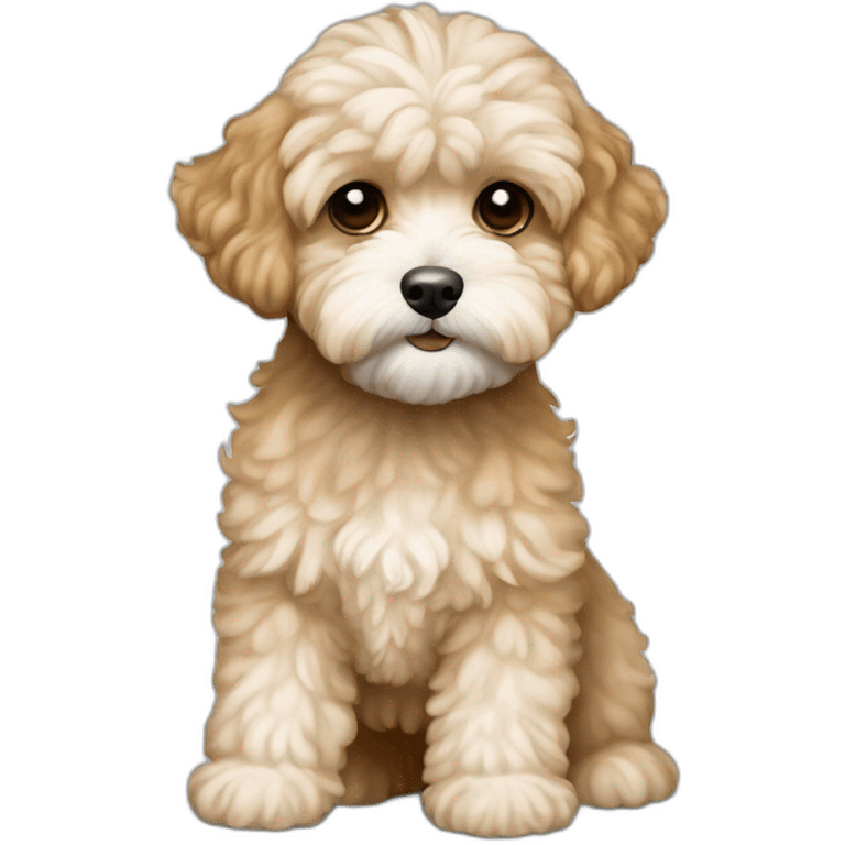 white light brown maltipoo slender emoji