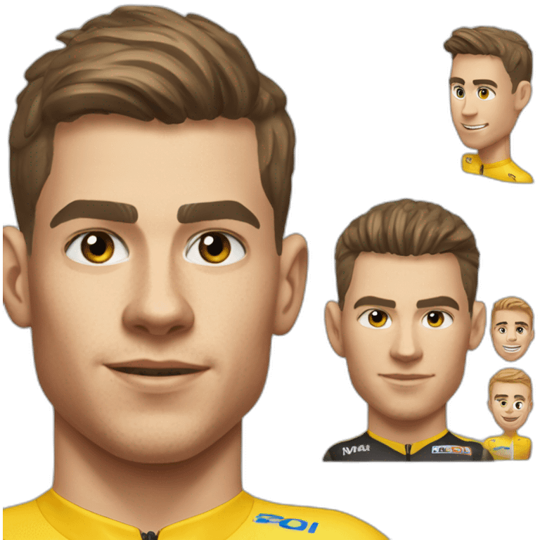 Van aert sur Mathieu van der poel emoji