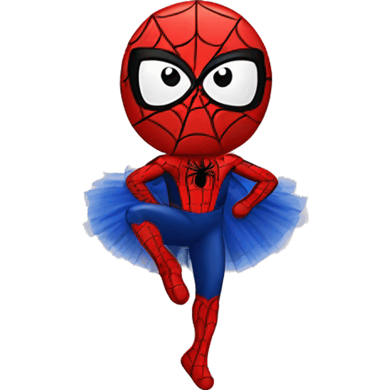 Spiderman wearing a tutu emoji